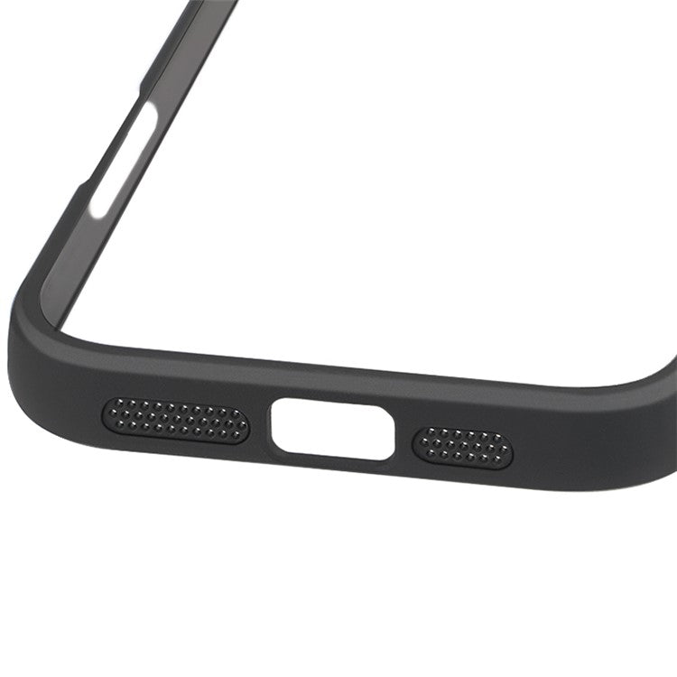 For iPhone 16 Case Shockproof PC+TPU Clear Back Phone Cover