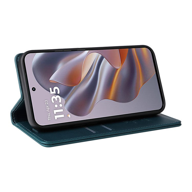 YIKATU YK-001 For Motorola Edge 50 Neo 5G / Moto S50 5G / Thinkphone 25 5G Case Stand Leather Phone Cover Strong Magnetic Closure - Green