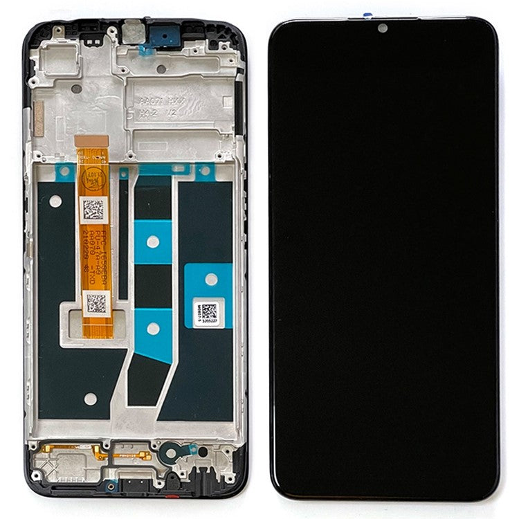 For Oppo A16 CPH2269 / A16s Grade C LCD Screen and Digitizer Assembly + Frame Replacement Part (without Logo)