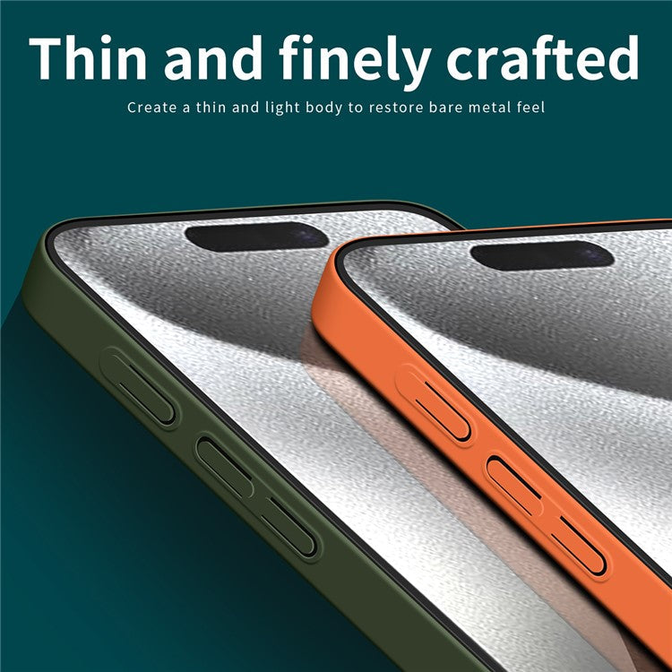 MOFI JK Qin Series For iPhone 16 Pro Case TPU+Acrylic Phone Cover Skin Touch Feeling - Green