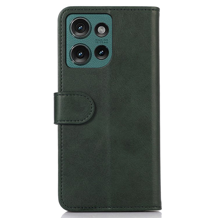 For Motorola Edge 50 Neo 5G / Moto S50 5G / Thinkphone 25 5G Case Cowhide Texture Leather Wallet Phone Cover with Stand - Green