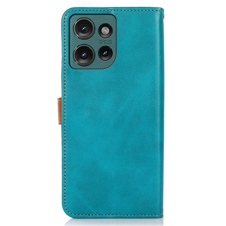 KHAZNEH For Motorola Edge 50 Neo 5G / Moto S50 5G / Thinkphone 25 5G Wallet Phone Case Stand Leather Flip Cover - Blue