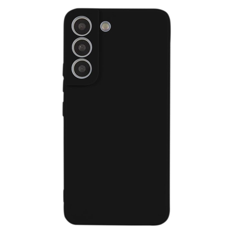 KALEBOL KLB-TPU003 For Samsung Galaxy S22 5G Case Anti-Scratch Solid Color TPU Phone Cover - Black