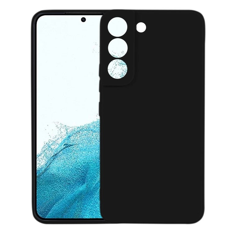 KALEBOL KLB-TPU003 For Samsung Galaxy S22 5G Case Anti-Scratch Solid Color TPU Phone Cover - Black
