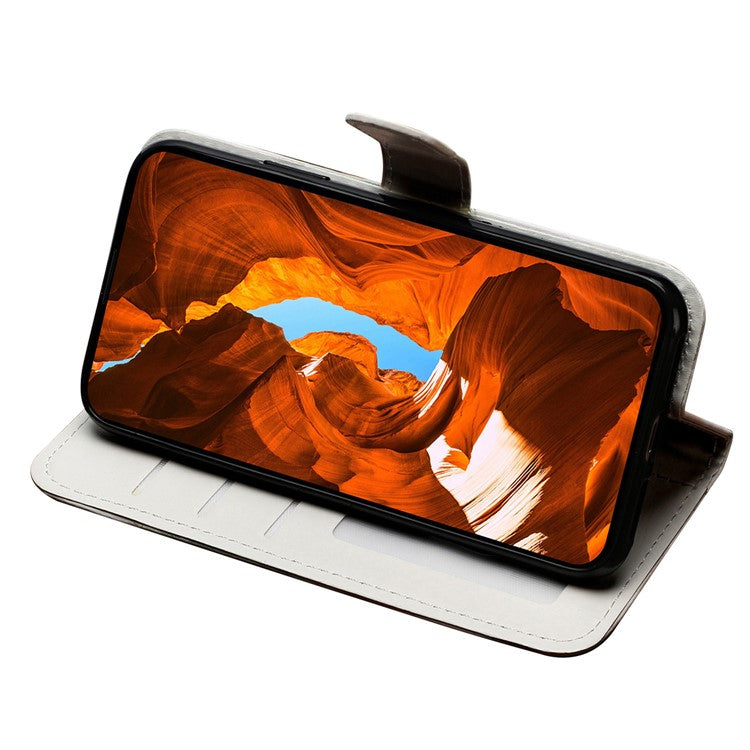 For Xiaomi Poco C75 4G / Redmi 14R 5G / 14C 4G Case Pattern Leather Wallet Phone Cover with Card Holder - Wind Chime Owl