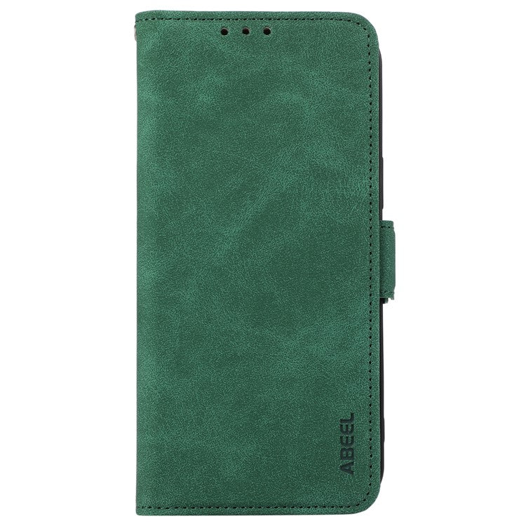 ABEEL For Motorola Edge 50 Neo 5G / Moto S50 5G / Thinkphone 25 5G Case PU Leather Folio Stand View RFID Blocking Phone Cover - Green