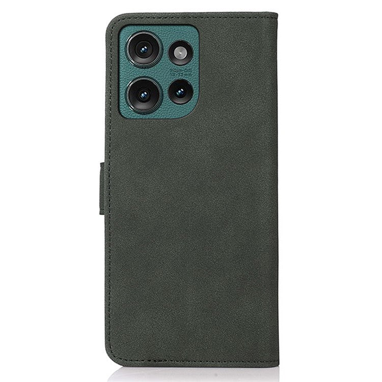 KHAZNEH For Motorola Edge 50 Neo 5G / Moto S50 5G / Thinkphone 25 5G Stand Case PU Leather Wallet Phone Cover - Green