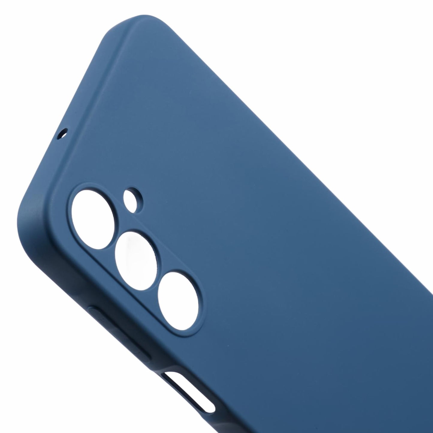 For Samsung Galaxy A16 5G / A16 4G Case TPU Back Soft Anti-Scratch Fiber Lining Phone Cover - Sapphire