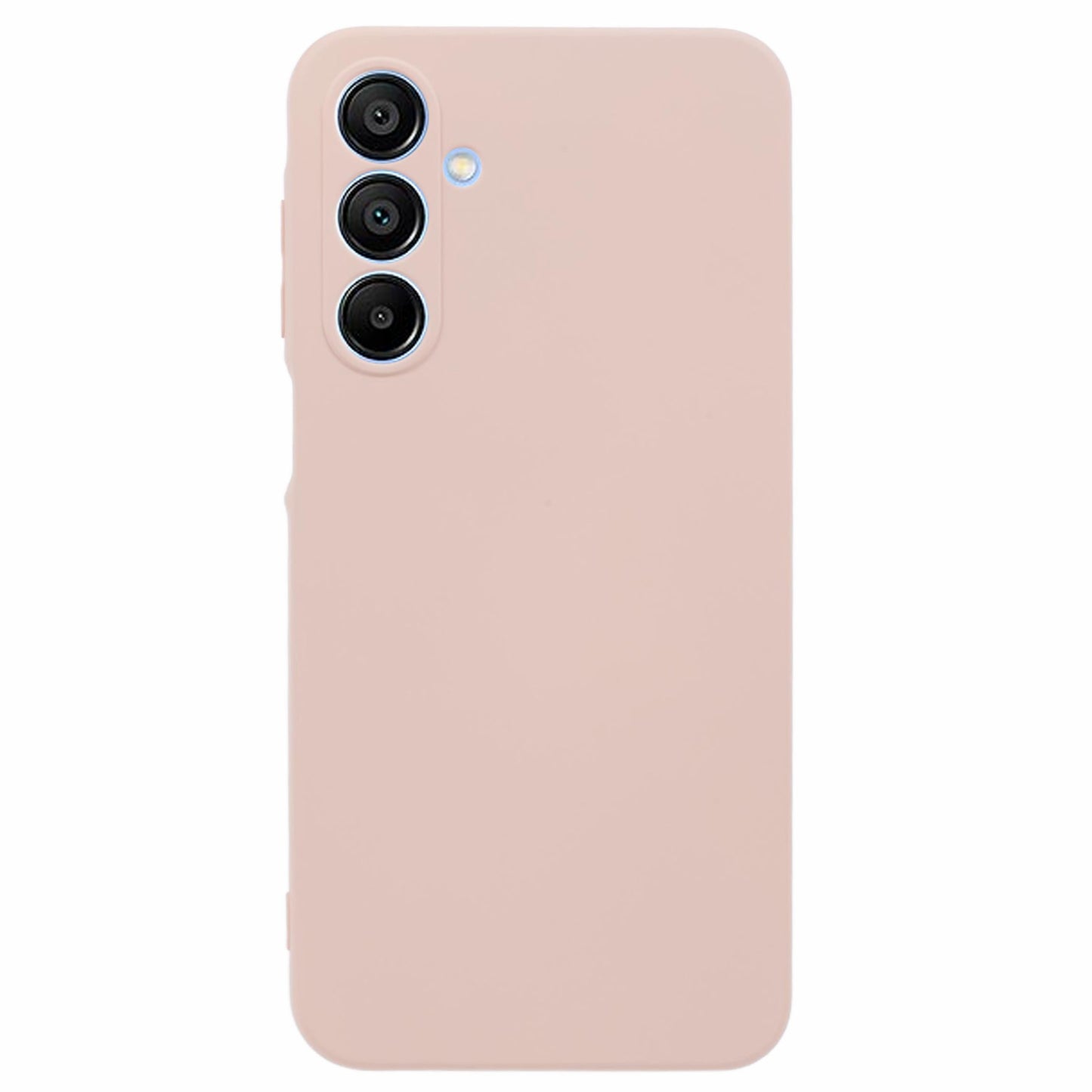 For Samsung Galaxy A16 5G / A16 4G Case TPU Back Soft Anti-Scratch Fiber Lining Phone Cover - Pink