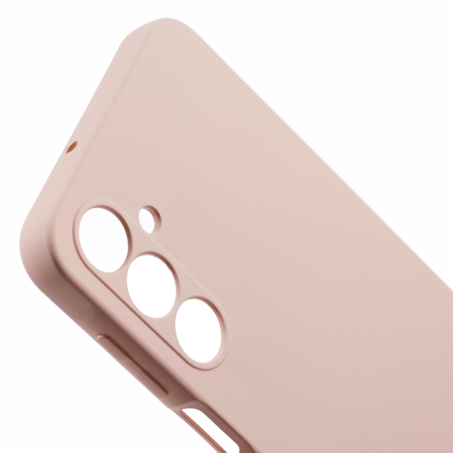 For Samsung Galaxy A16 5G / A16 4G Case TPU Back Soft Anti-Scratch Fiber Lining Phone Cover - Pink