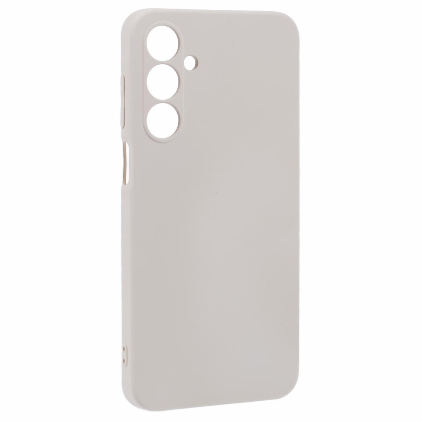 For Samsung Galaxy A16 5G / A16 4G Case TPU Back Soft Anti-Scratch Fiber Lining Phone Cover - White