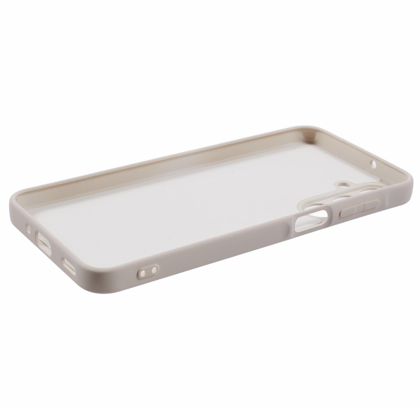 For Samsung Galaxy A16 5G / A16 4G Case TPU Back Soft Anti-Scratch Fiber Lining Phone Cover - White