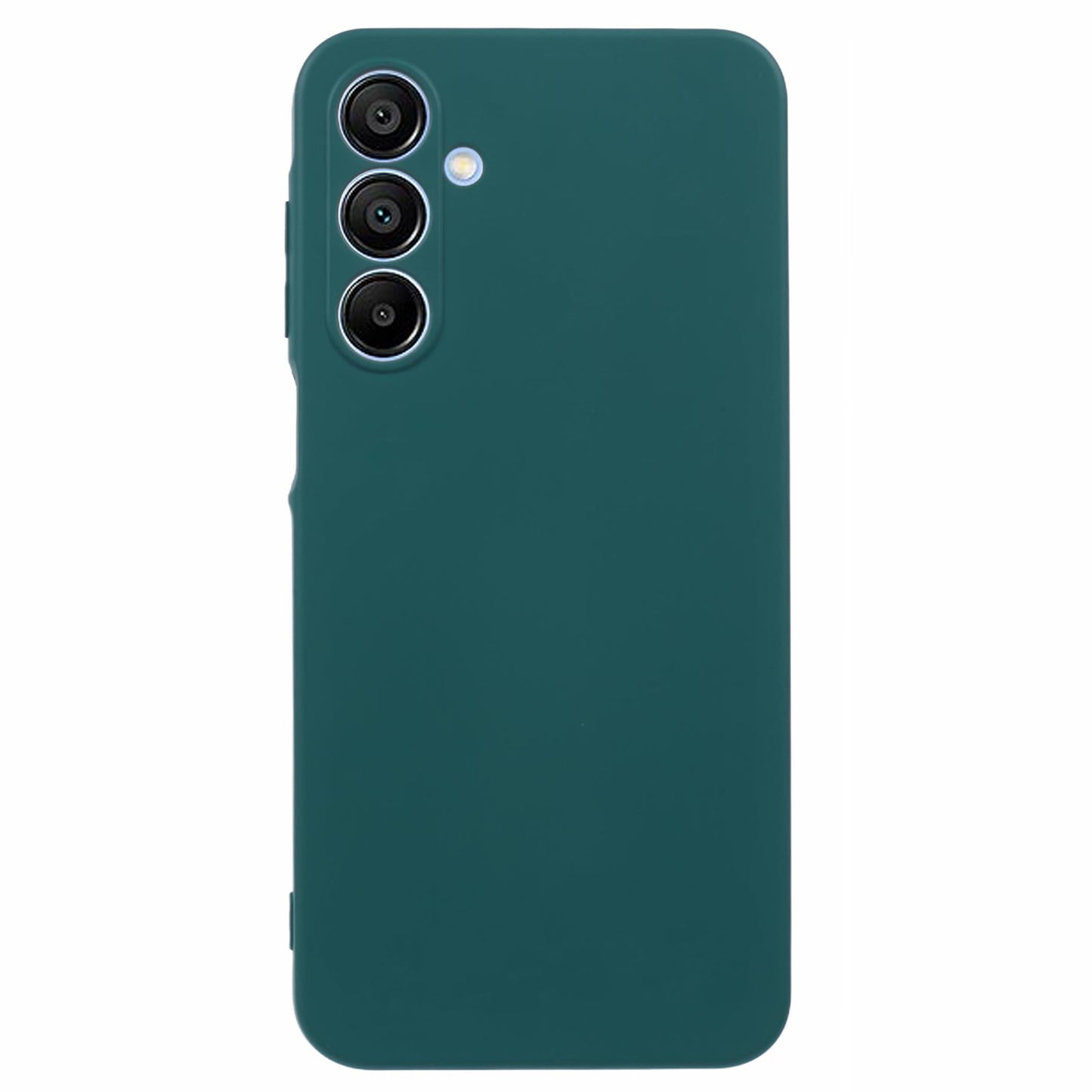 For Samsung Galaxy A16 5G / A16 4G Case TPU Back Soft Anti-Scratch Fiber Lining Phone Cover - Army Green