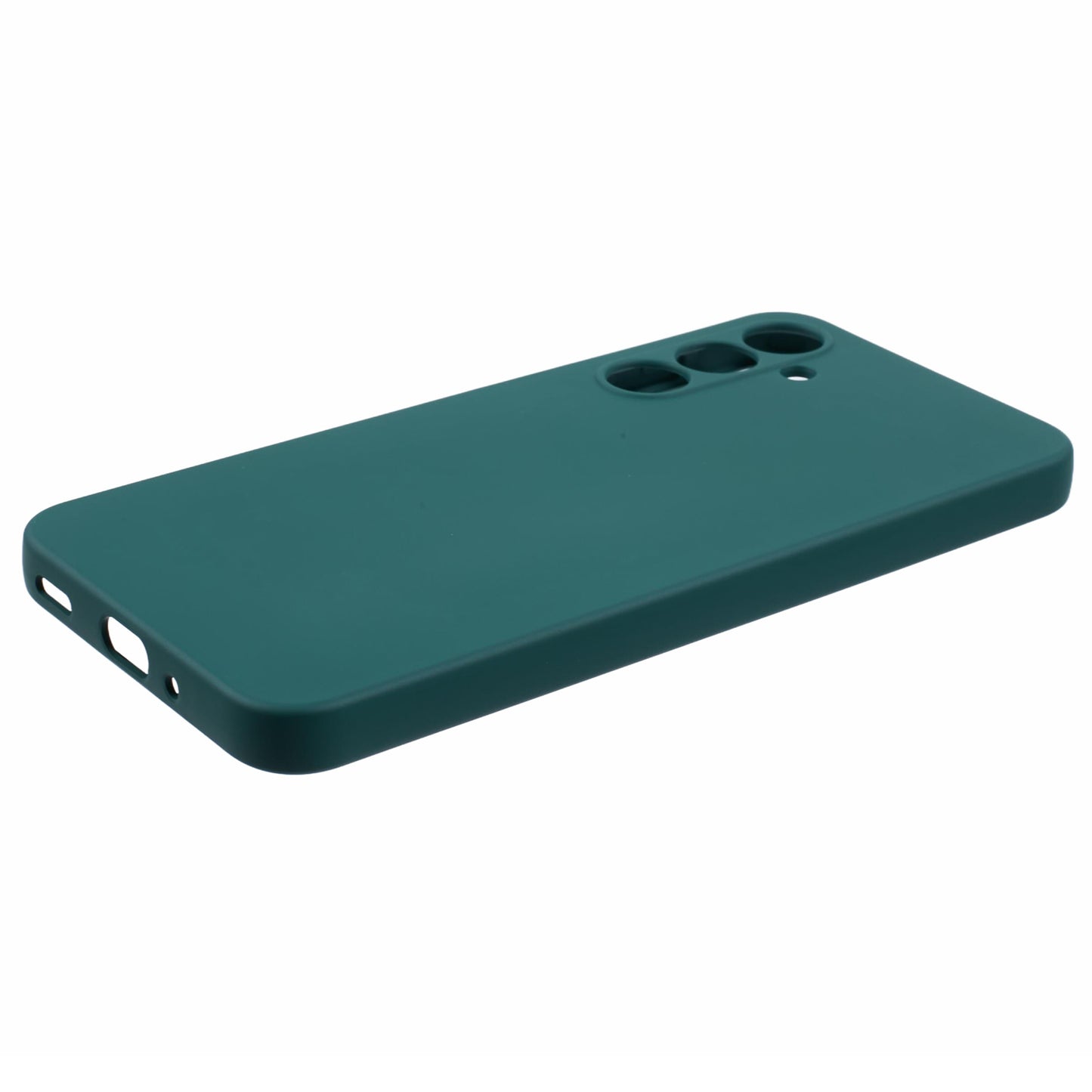 For Samsung Galaxy A16 5G / A16 4G Case TPU Back Soft Anti-Scratch Fiber Lining Phone Cover - Army Green