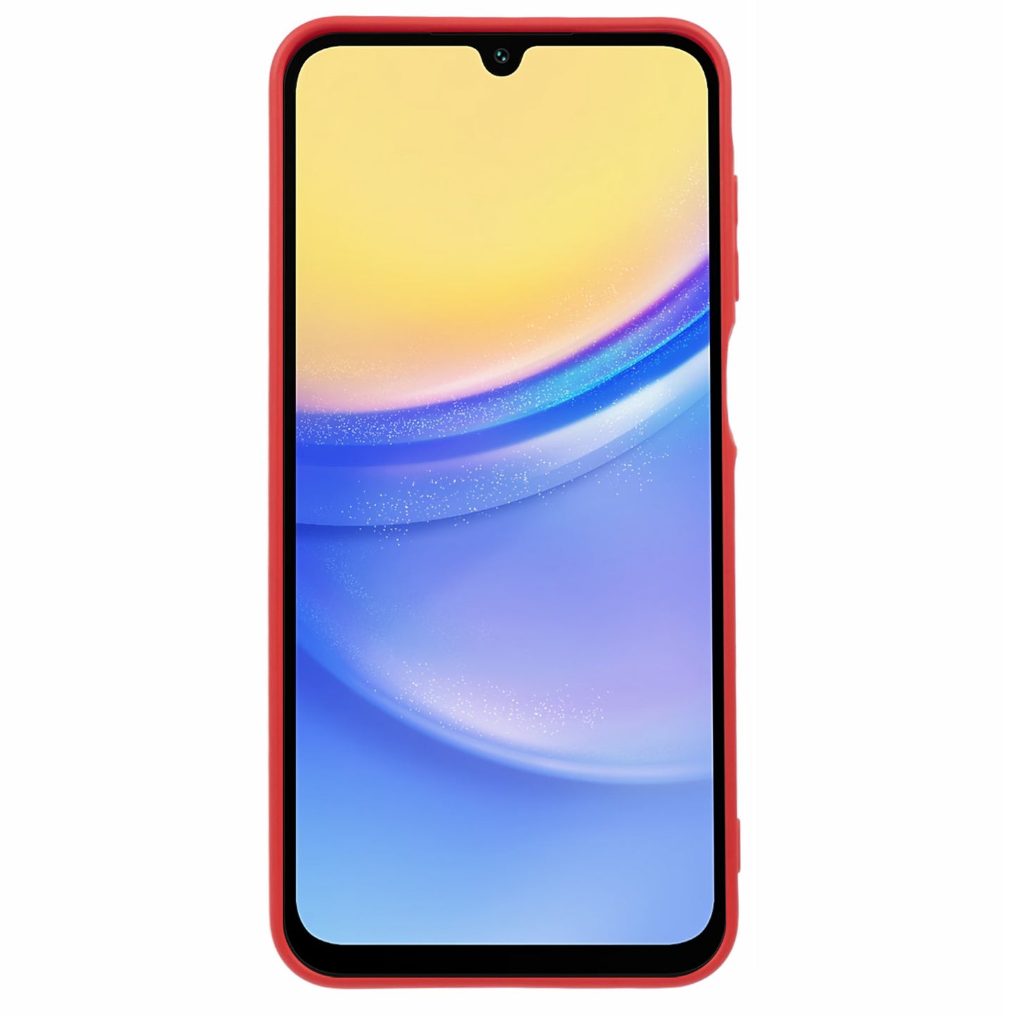 For Samsung Galaxy A16 5G / A16 4G Case TPU Back Soft Anti-Scratch Fiber Lining Phone Cover - Red