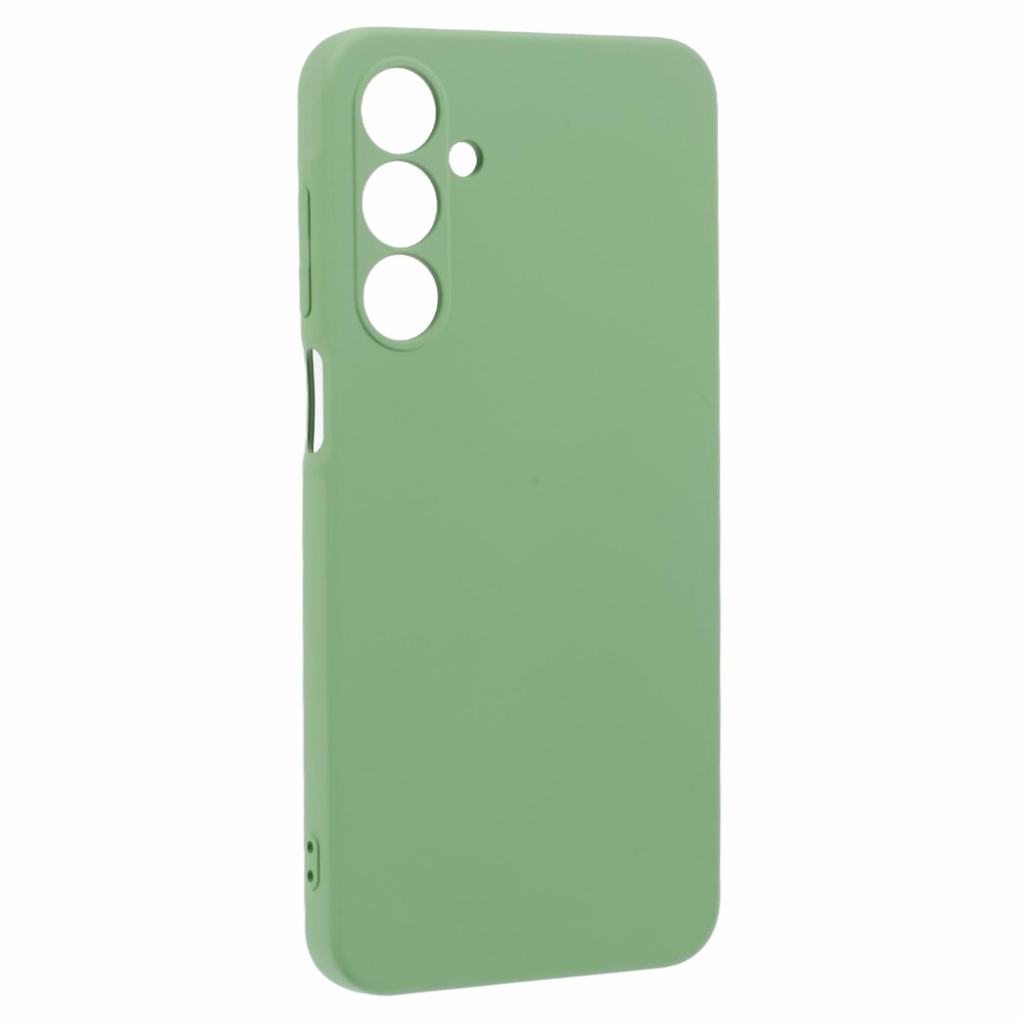 For Samsung Galaxy A16 5G / A16 4G Case TPU Back Soft Anti-Scratch Fiber Lining Phone Cover - Matcha Green