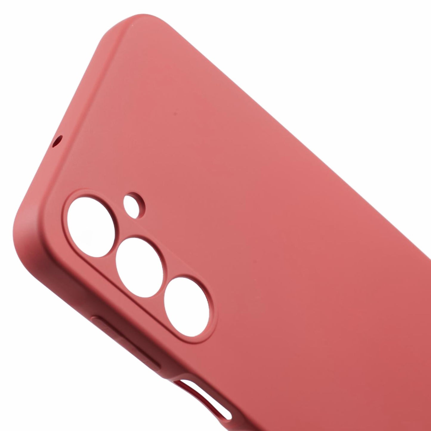 For Samsung Galaxy A16 5G / A16 4G Case TPU Back Soft Anti-Scratch Fiber Lining Phone Cover - Hawthorn Red