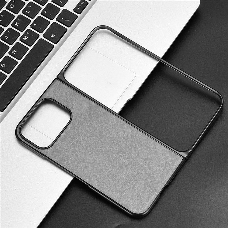 For Google Pixel 9 Pro Fold 5G Case Litchi Texture PU Leather + PC Phone Cover - Grey