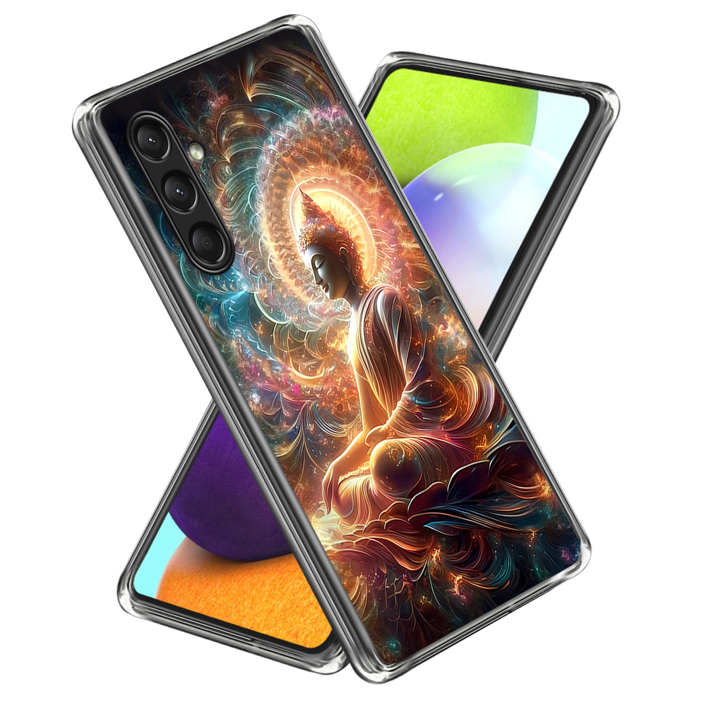 For Samsung Galaxy A16 5G / A16 4G Case Shock-Absorbent TPU Pattern Printed Phone Cover - Style C