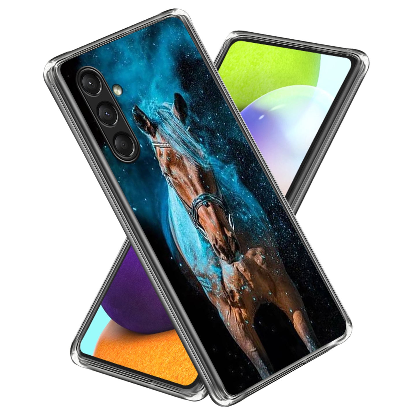 For Samsung Galaxy A16 5G / A16 4G Case Shock-Absorbent TPU Pattern Printed Phone Cover - Style D
