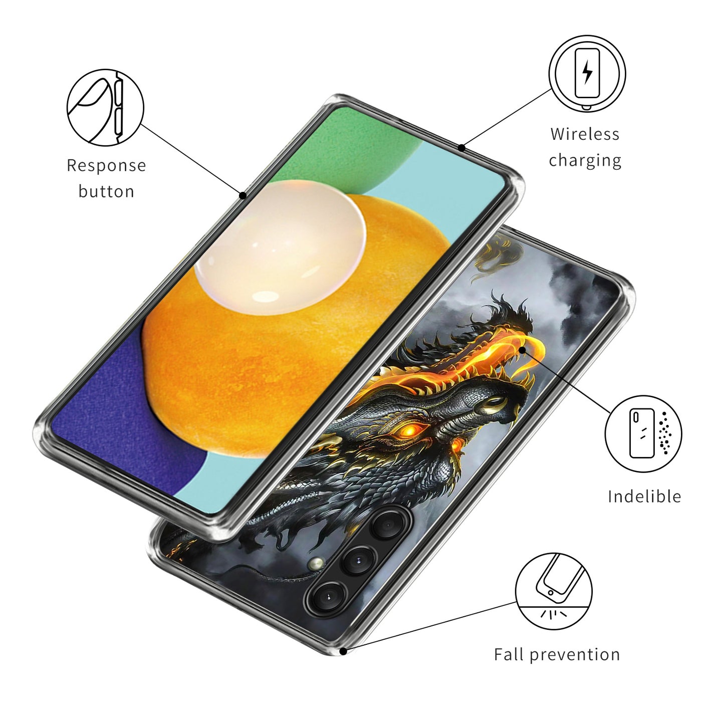 For Samsung Galaxy A16 5G / A16 4G Case Shock-Absorbent TPU Pattern Printed Phone Cover - Style L