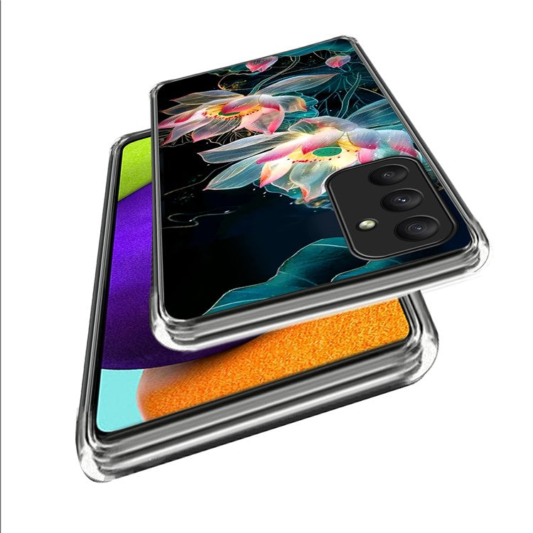 For Samsung Galaxy A55 5G Case Shock-Absorbent TPU Pattern Printed Phone Cover - Style E