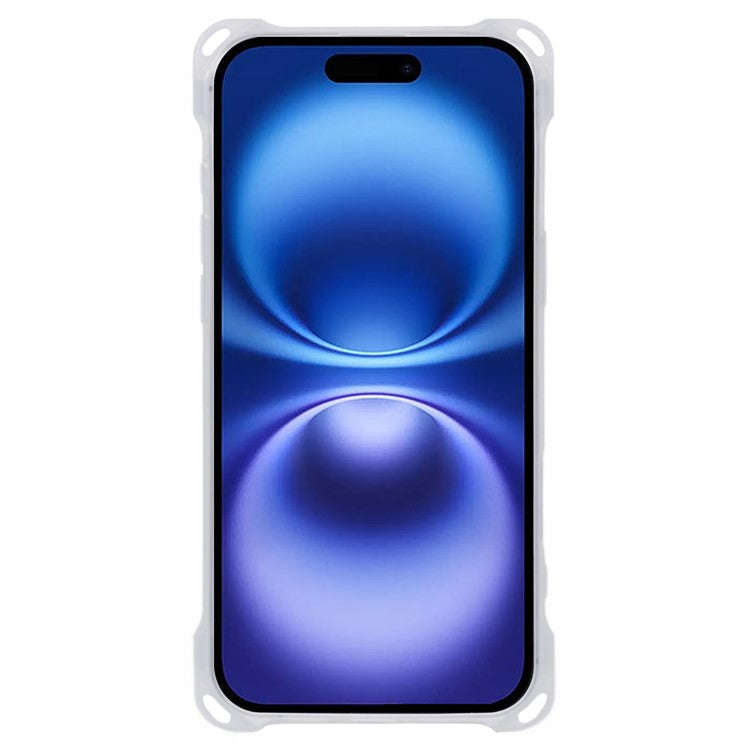 For iPhone 16 Plus Case Reinforced Corner Protection TPU Phone Cover - Transparent
