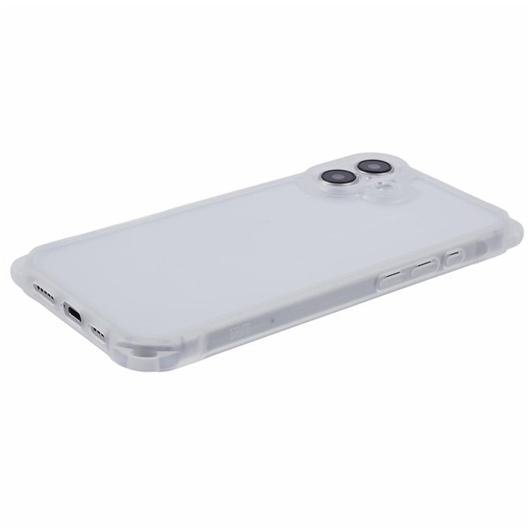For iPhone 16 Plus Case Reinforced Corner Protection TPU Phone Cover - Transparent