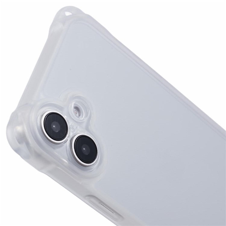 For iPhone 16 Plus Case Reinforced Corner Protection TPU Phone Cover - Transparent
