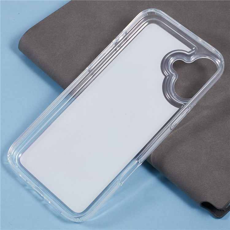 For iPhone 16 Plus Case Marble Pattern Airbag Drop Protection TPU Phone Cover - MR3