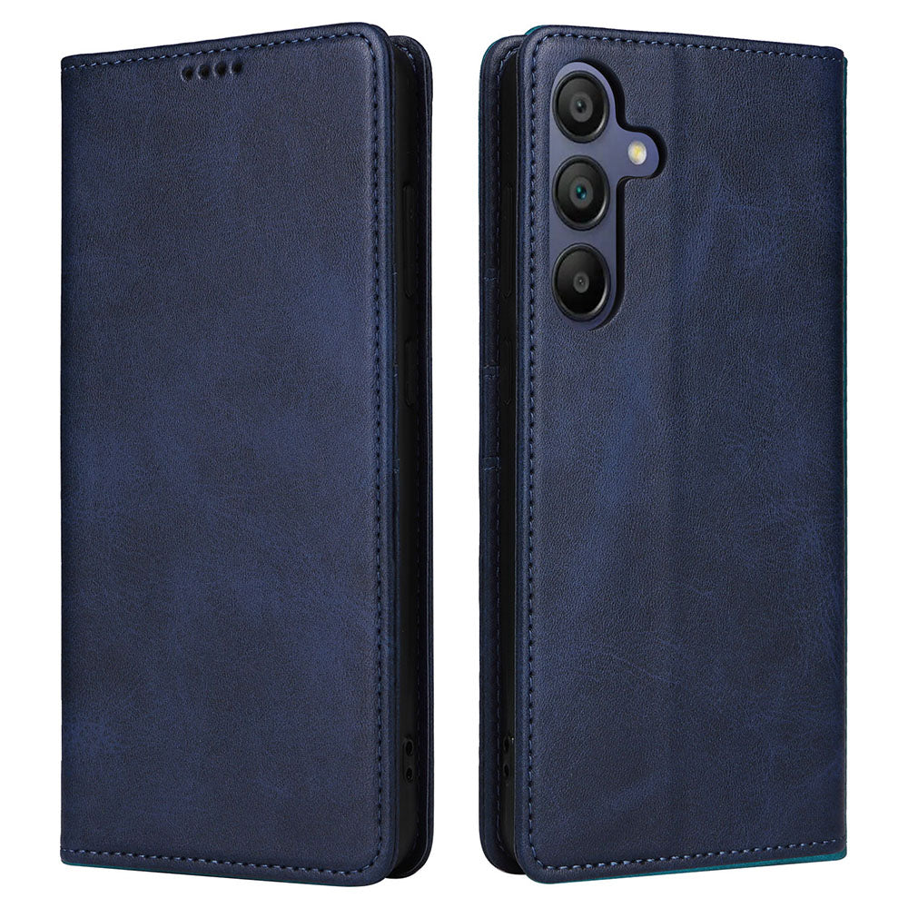 For Samsung Galaxy A16 5G / A16 4G Case RFID Blocking PU Leather Phone Wallet Cover - Blue