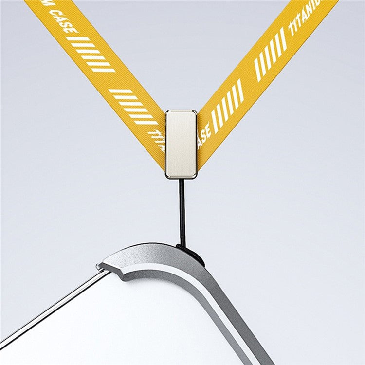 For iPhone 16 Bumper Case No Frame Aluminium Alloy X-Shape Phone Cover - Titanium Gold