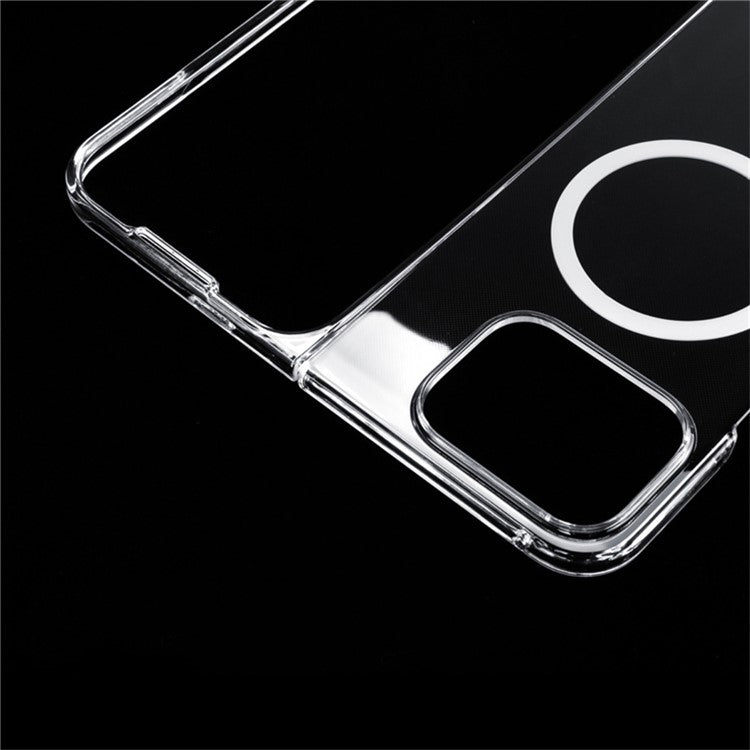 For Google Pixel 9 Pro Fold 5G Magnetic Case Anti-Scratch Transparent PC Phone Cover