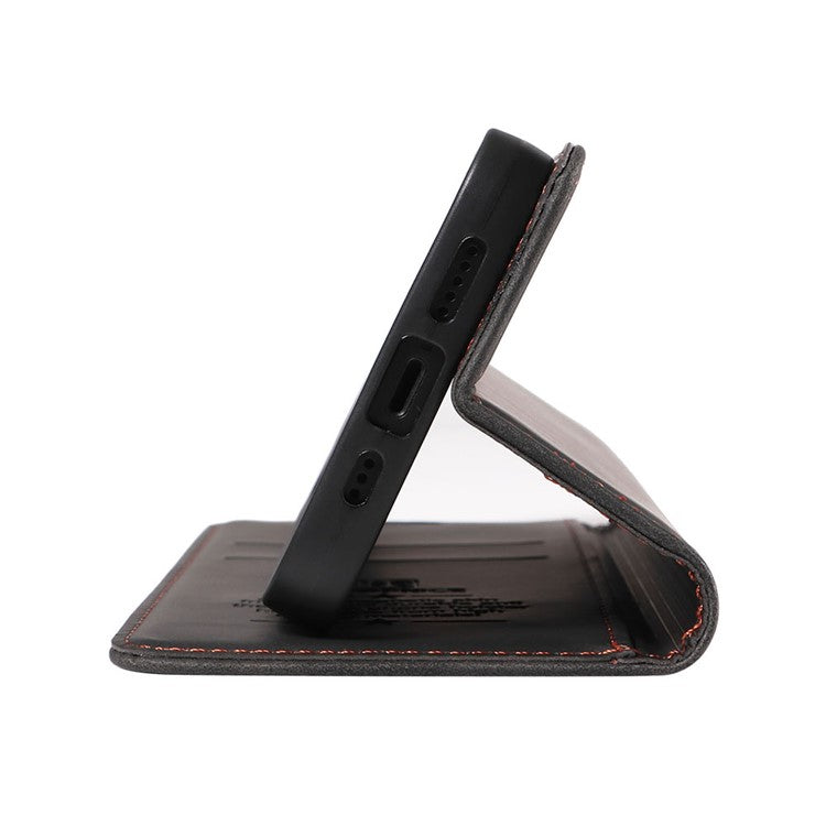BETOPNICE 003 For Xiaomi Poco C75 4G / Redmi 14R 5G / 14C 4G Wallet Case Leather Phone Cover with Stand - Black