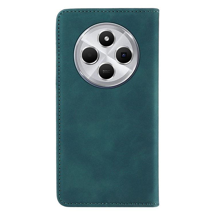 BETOPNICE 003 For Xiaomi Poco C75 4G / Redmi 14R 5G / 14C 4G Wallet Case Leather Phone Cover with Stand - Green