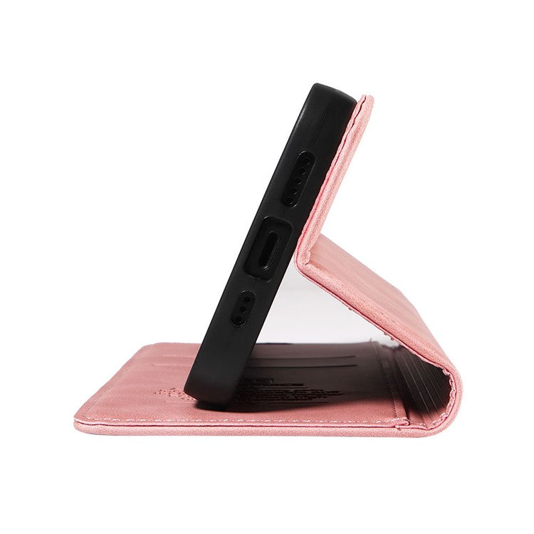 BETOPNICE 003 For Xiaomi Poco C75 4G / Redmi 14R 5G / 14C 4G Wallet Case Leather Phone Cover with Stand - Pink