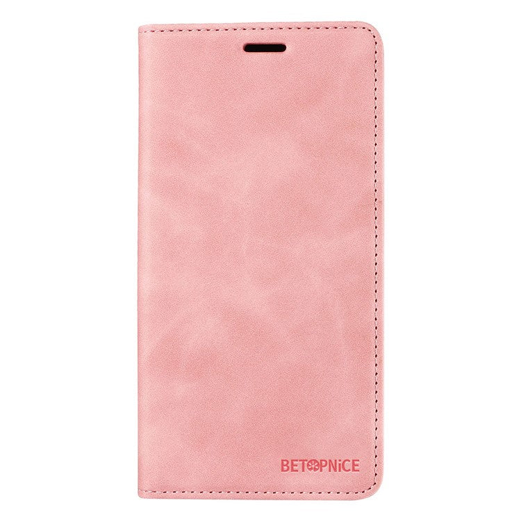 BETOPNICE 003 For Xiaomi Poco C75 4G / Redmi 14R 5G / 14C 4G Wallet Case Leather Phone Cover with Stand - Pink