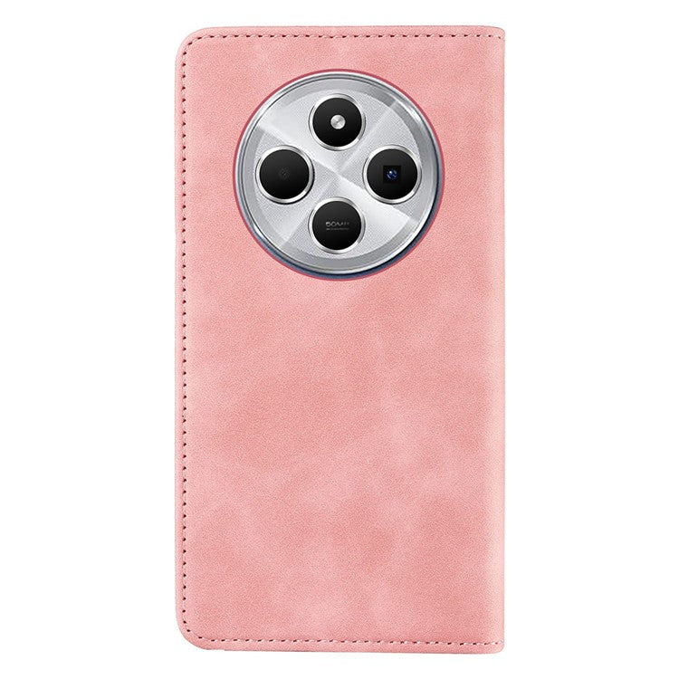 BETOPNICE 003 For Xiaomi Poco C75 4G / Redmi 14R 5G / 14C 4G Wallet Case Leather Phone Cover with Stand - Pink