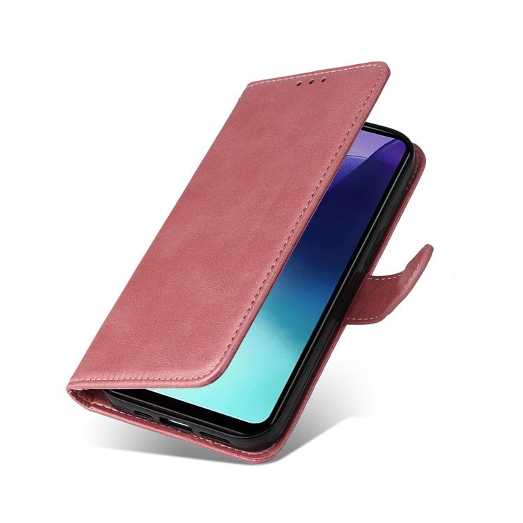 For Xiaomi Poco C75 4G / Redmi 14R 5G / 14C 4G Case Wallet PU Leather Folio Flip Phone Cover - Pink
