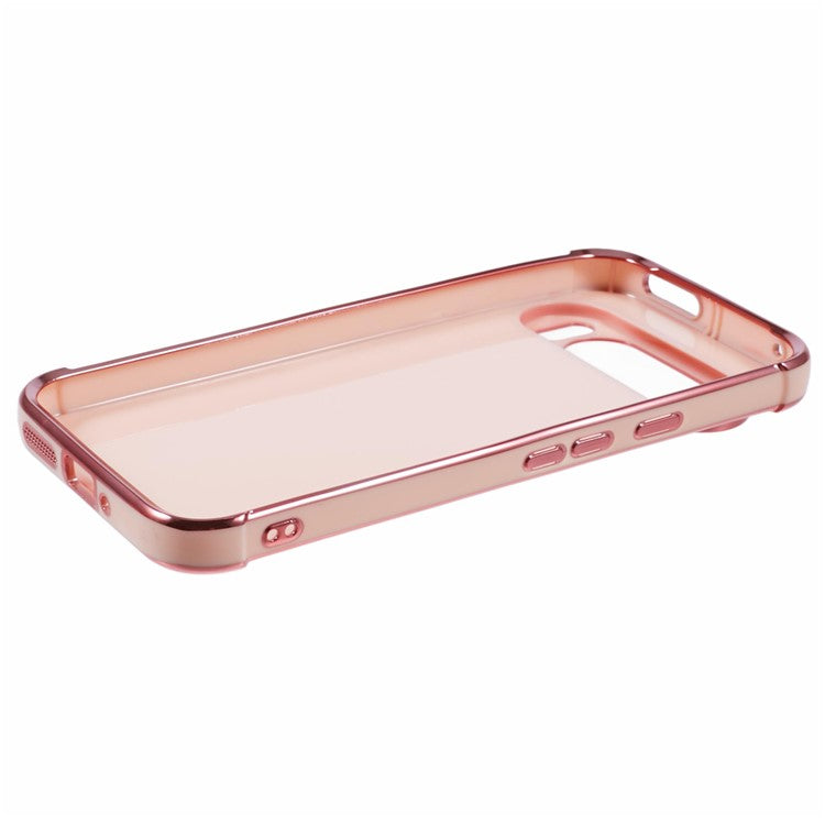 For Google Pixel 9 Pro XL Case Electroplated Frame TPU Soft Phone Cover - Pink