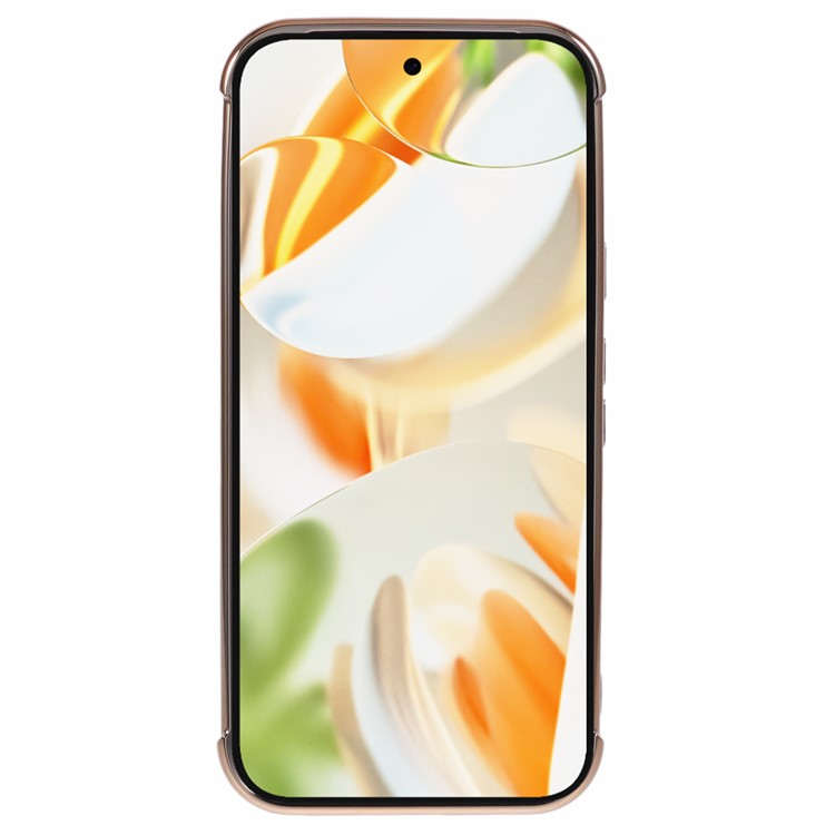 For Google Pixel 9 / Pixel 9 Pro Case Electroplated Frame TPU Soft Phone Cover - Black