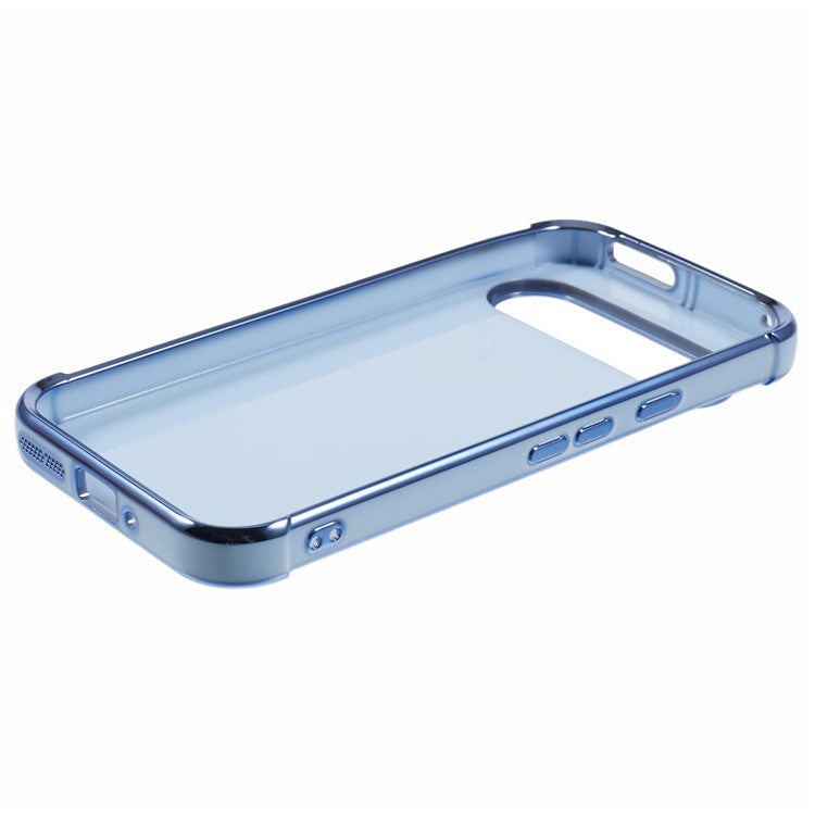 For Google Pixel 9 / Pixel 9 Pro Case Electroplated Frame TPU Soft Phone Cover - Blue