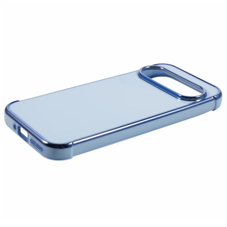 For Google Pixel 9 / Pixel 9 Pro Case Electroplated Frame TPU Soft Phone Cover - Blue