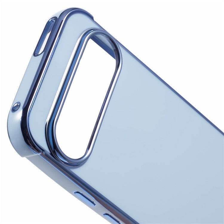 For Google Pixel 9 / Pixel 9 Pro Case Electroplated Frame TPU Soft Phone Cover - Blue