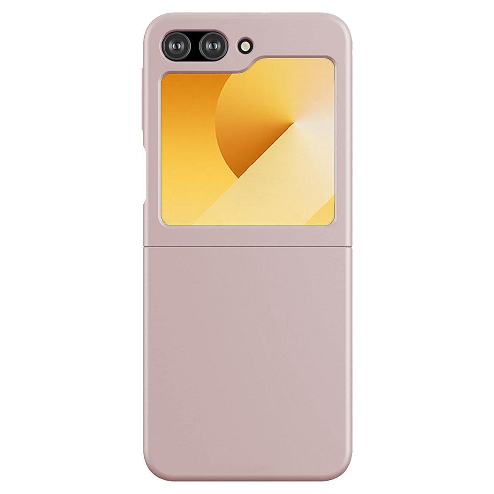 KALEBOL KLB-YTGJ002 For Samsung Galaxy Z Flip7 FE 5G / Z Flip6 5G Case Solid Color Liquid Silicone+PC Phone Cover - Pink