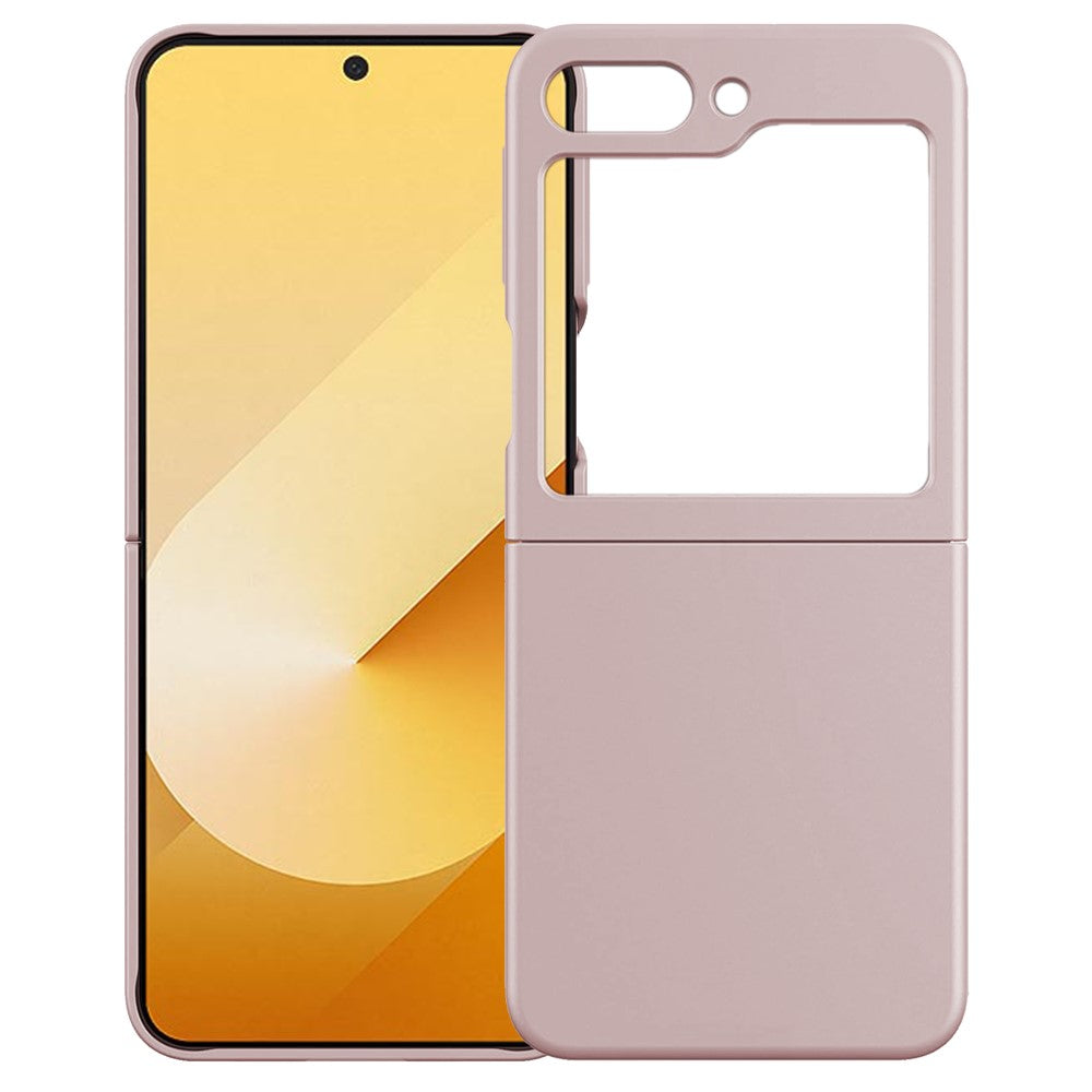 KALEBOL KLB-YTGJ002 For Samsung Galaxy Z Flip7 FE 5G / Z Flip6 5G Case Solid Color Liquid Silicone+PC Phone Cover - Pink