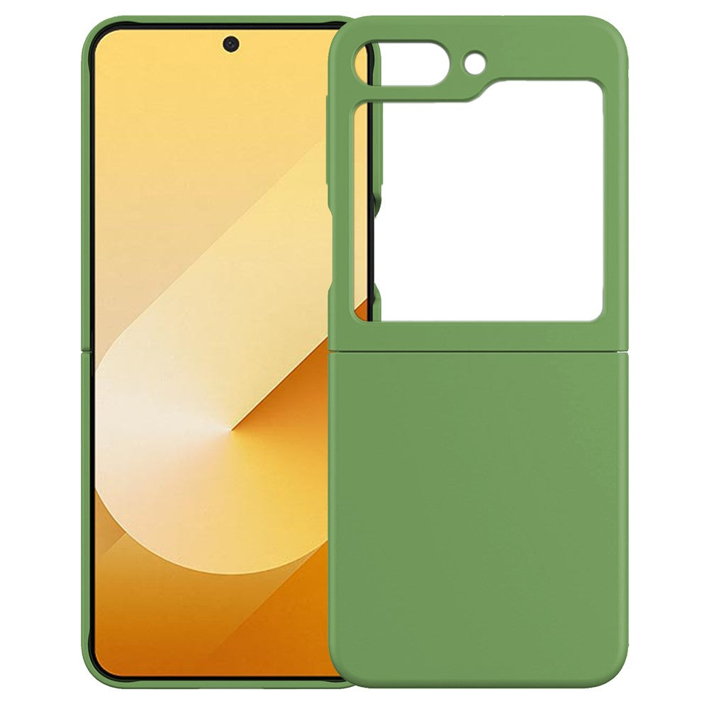 KALEBOL KLB-YTGJ002 For Samsung Galaxy Z Flip7 FE 5G / Z Flip6 5G Case Solid Color Liquid Silicone+PC Phone Cover - Mint Green