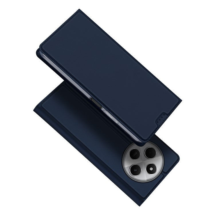 DUX DUCIS Skin Pro Series For Xiaomi Poco C75 4G / Redmi 14R 5G / 14C 4G Case Leather Cover Card Holder - Blue