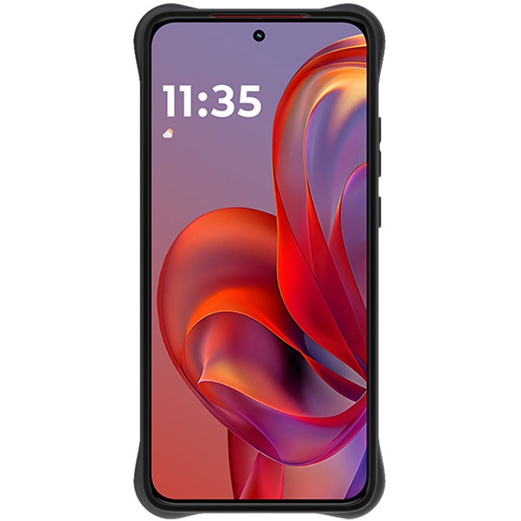 IMAK UC-6 Series for Motorola Thinkphone 25 5G /  Moto S50 5G / Edge 50 Neo 5G Case Water Drop Texture Anti-Skid Matte TPU Cover - Matte Black