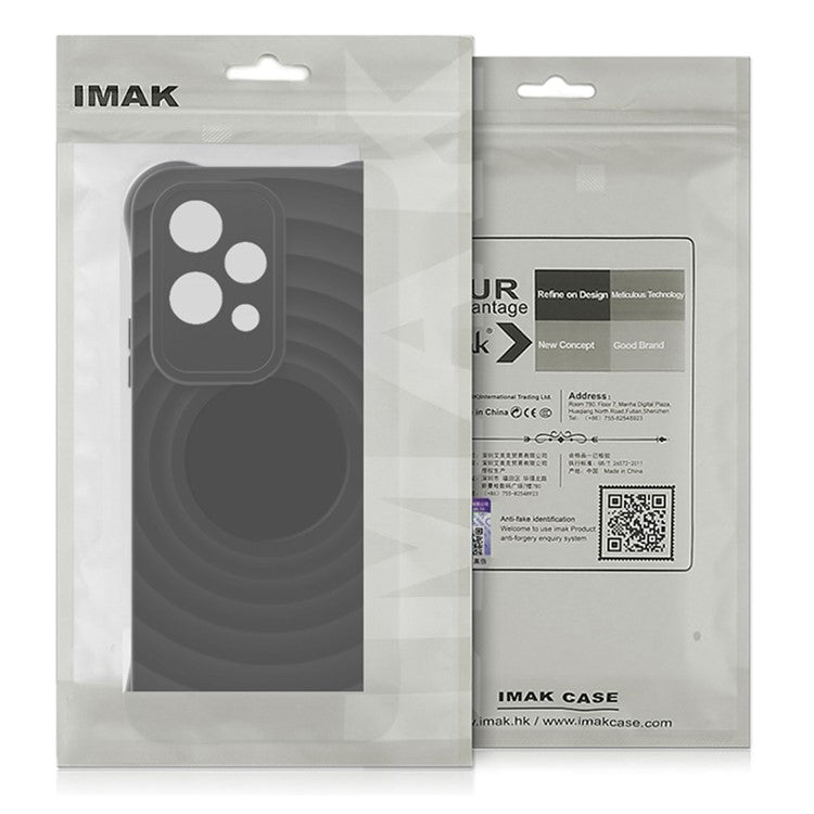 IMAK UC-6 Series for Motorola Thinkphone 25 5G /  Moto S50 5G / Edge 50 Neo 5G Case Water Drop Texture Anti-Skid Matte TPU Cover - Matte Black
